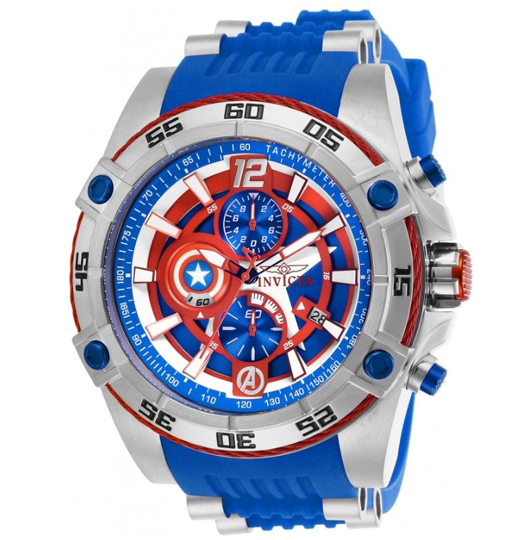 時計 INVICTA CAPTAIN AMERICA LIMITED EDITION Invicta Marvel Captain America Bolt 51mm Steel Limited