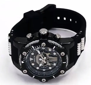 Invicta Marvel Punisher Men's 51mm Black Limited Edition Chrono Watch 26923-Klawk Watches
