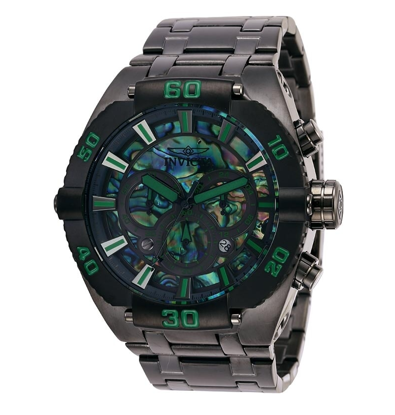 Invicta Coalition Forces Men's 50mm Abalone Dial Chronograph Watch 27262 Rare-Klawk Watches