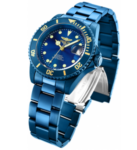 Invicta Pro Diver Automatic Men's 40mm Triple Blue BLUE LABEL Watch 27750 RARE-Klawk Watches