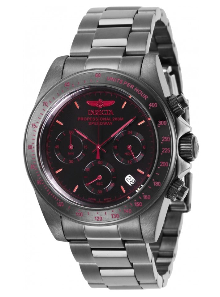 Invicta Speedway Men's 40mm Stealth Gunmetal Stainless Chronograph
