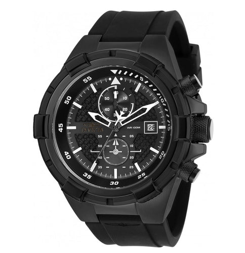 Invicta Aviator Men's 51mm Triple Black Silicone Chronograph Watch 28099-Klawk Watches