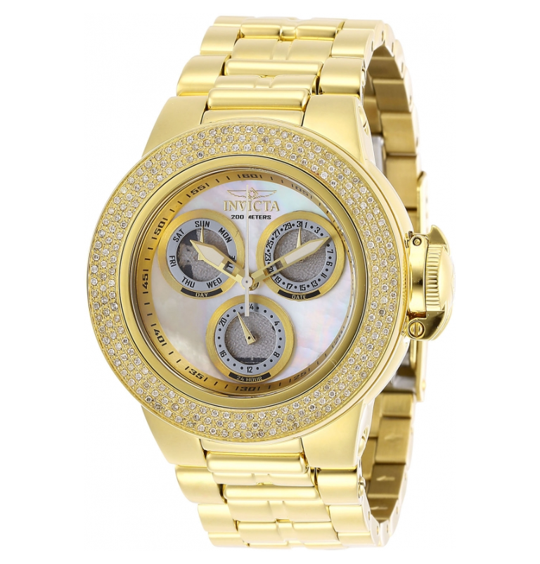 Invicta Subaqua Sea Dragon Women's 42mm Gold .93 CTW 222 Diamonds