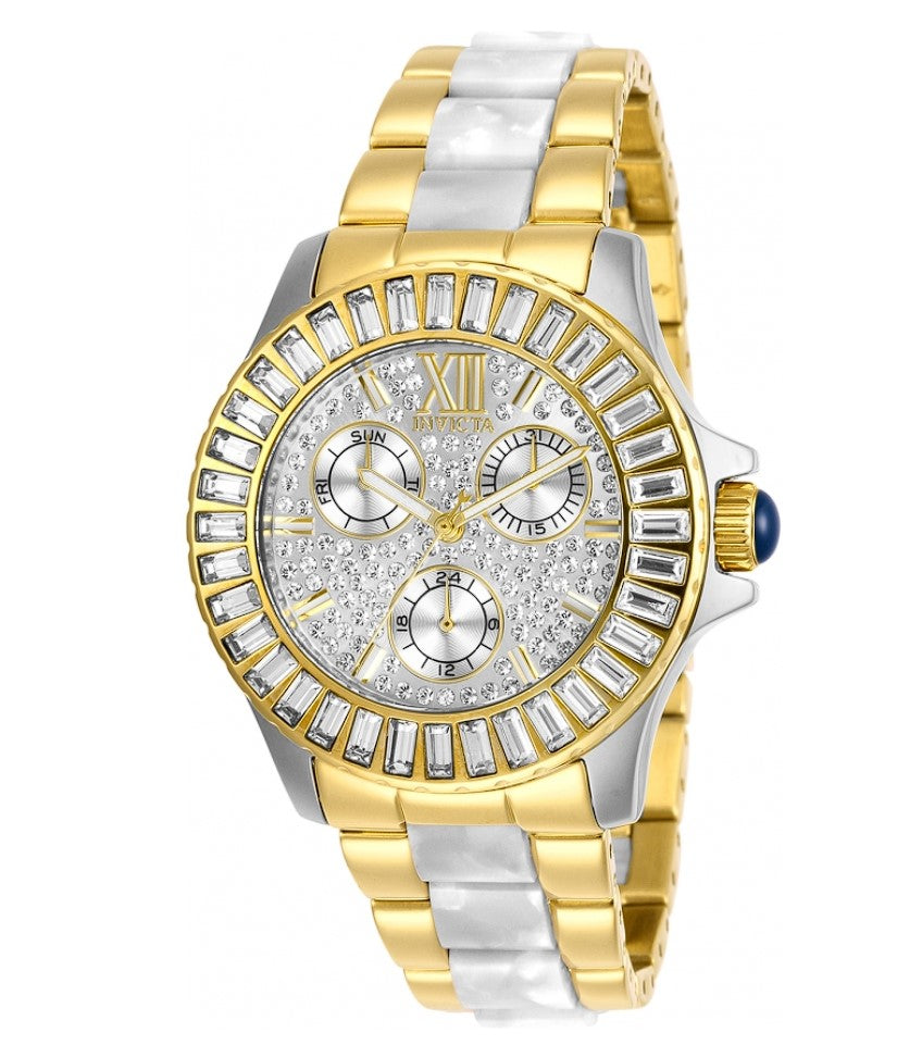 Invicta Angel Women's 38mm Pave Crystal Two Tone Gold Multi-Function Watch 29105-Klawk Watches