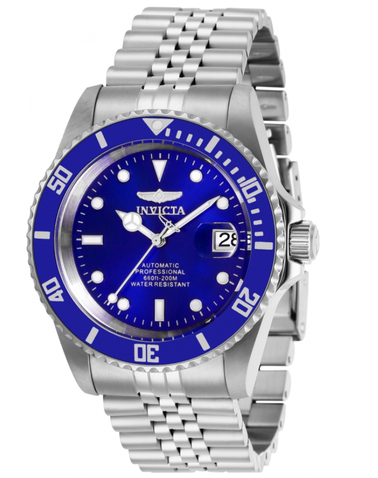Invicta Pro Diver Automatic Men's 42mm Blue Dial Classic Stainless Watch 29179-Klawk Watches