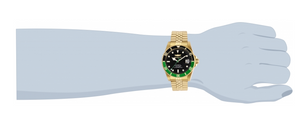 Invicta Pro Diver Automatic Men's 42mm Black Dial Green Bezel Watch 29184 RARE-Klawk Watches