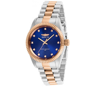 Invicta Specialty Luxe Women's 36mm Rose Gold Blue Dial Quartz Watch 29512-Klawk Watches