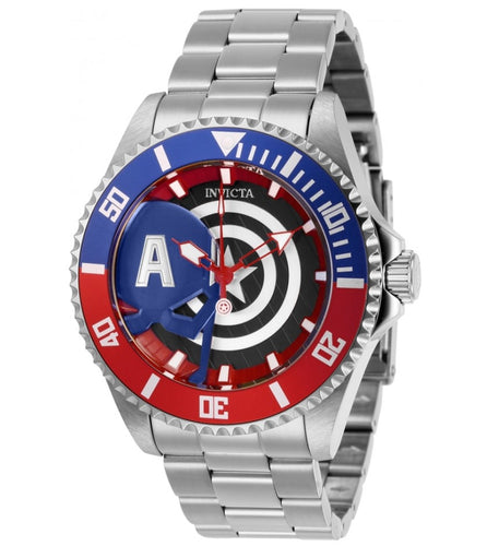 Invicta Marvel Captain America Men's 44mm Limited Edition Quartz Watch 29680-Klawk Watches