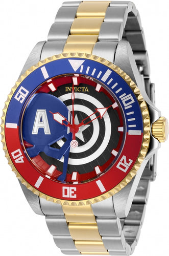 Invicta Marvel Captain America Men's 44mm Limited Edition Quartz Watch 29682-Klawk Watches