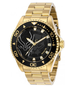 Invicta Marvel Black Panther Men's 44mm Limited Edition Gold Quartz Watch 29686-Klawk Watches
