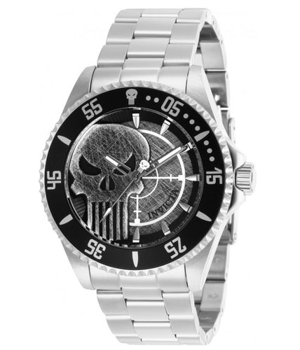 Invicta Marvel Punisher Men's 44mm Limited Edition Stainless Quartz Watch 29693-Klawk Watches