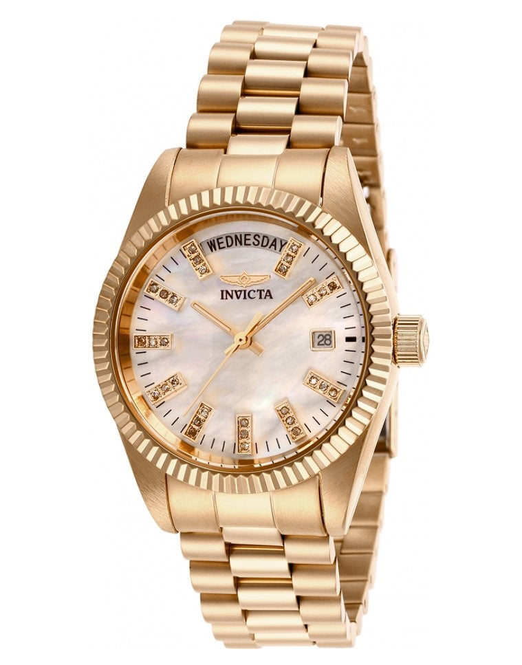 Invicta Specialty Lux 30-Diamonds Women's 36mm Mother of Pearl Date Watch 29873-Klawk Watches