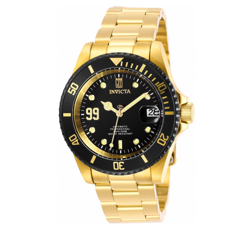Invicta Pro Diver Automatic JT Limited Edition Men's 40mm Gold Watch 30209-Klawk Watches