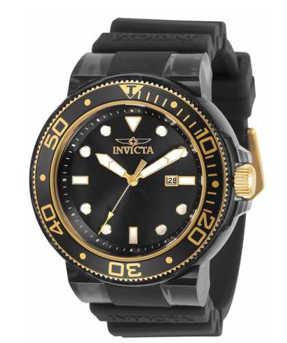 Invicta Pro Diver Men's 52mm Anatomic Black / Gold Lightweight Sport Watch 32337-Klawk Watches