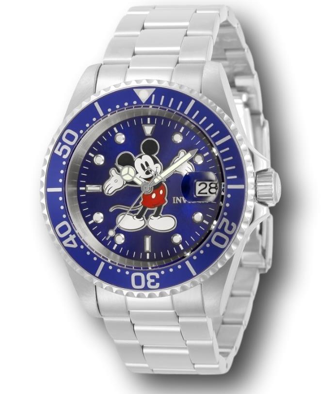 Invicta Disney Automatic Men's 40mm Mickey Limited Edition Blue Dial Watch 32504-Klawk Watches