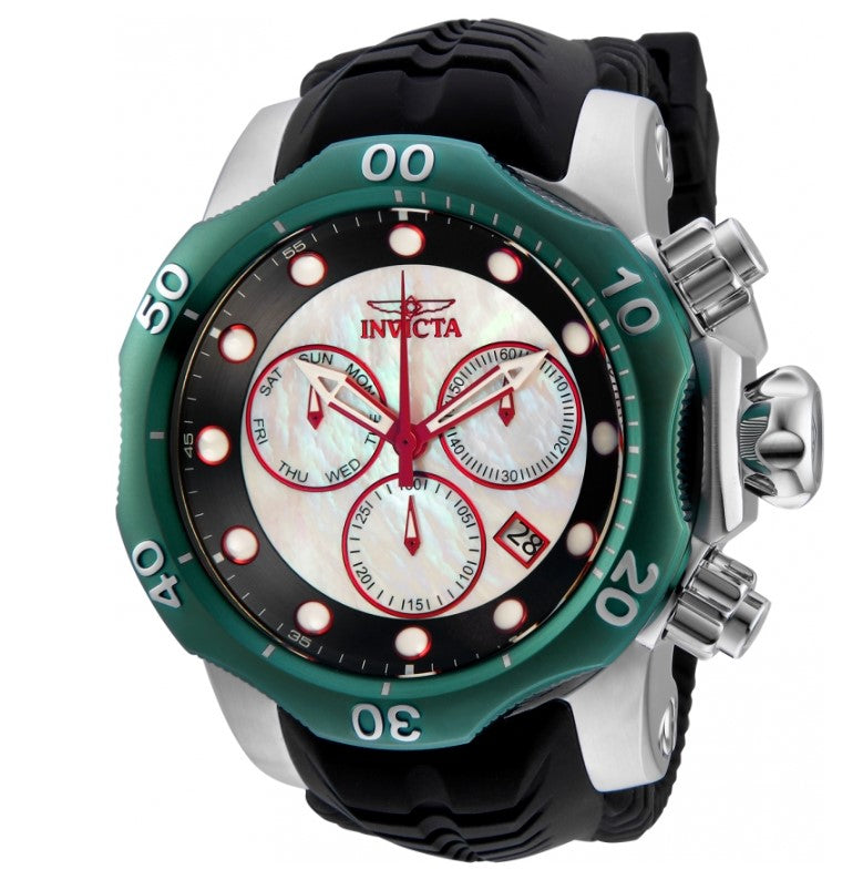 Invicta Venom Men's 54mm Mother of Pearl Dial Swiss Chronograph Watch 32615 RARE-Klawk Watches