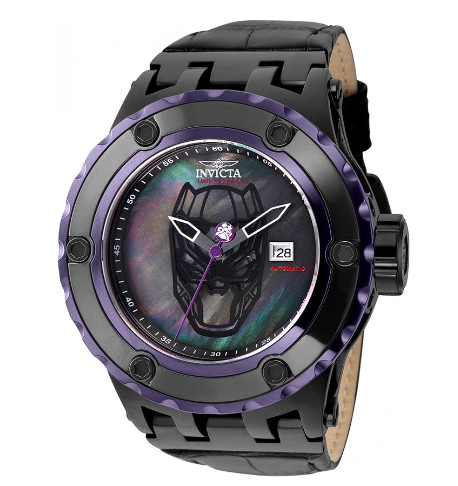 Invicta Marvel Black Panther Automatic Men's 52mm MOP Dial Limited