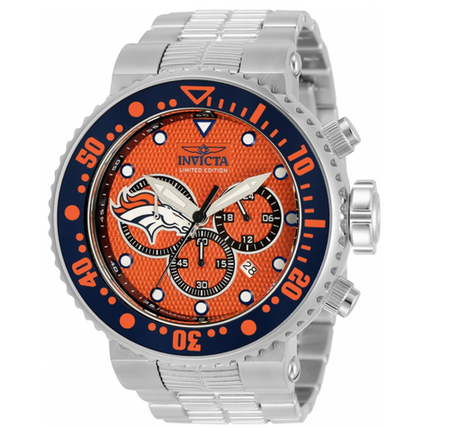 Invicta NFL Denver Broncos Men's 52mm Limited Edition Chronograph Watch 33124-Klawk Watches