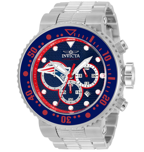 Invicta NFL New England Patriots Grand Diver Men's 52mm Chronograph Watch 33135-Klawk Watches