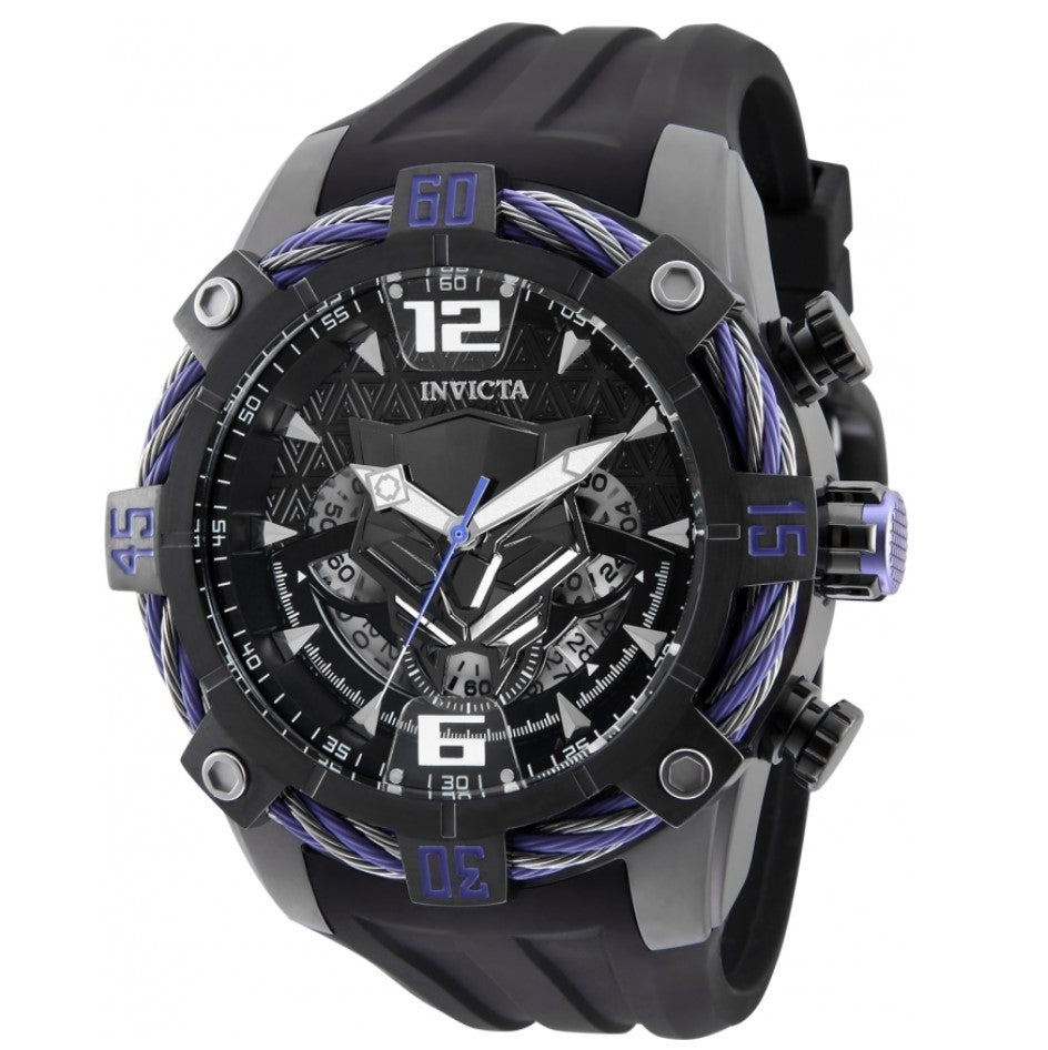 Invicta Marvel Black Panther Men's 52mm Limited Edition Chronograph Watch 33161-Klawk Watches