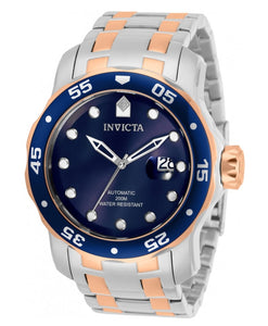 Invicta Pro Diver Automatic Men's 48mm Blue Dial Rose Gold Blue Dial Watch 33342-Klawk Watches