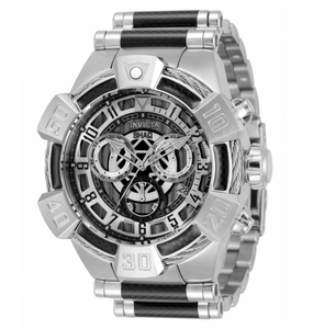 Invicta SHAQ Bolt Men's 52mm Silver Carbon Fiber Swiss Chronograph Watch 33676-Klawk Watches