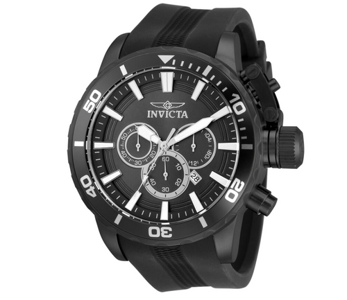 Invicta Corduba Men's 52mm Gunmetal Gray Dial Silicone Chronograph Watch 33705-Klawk Watches