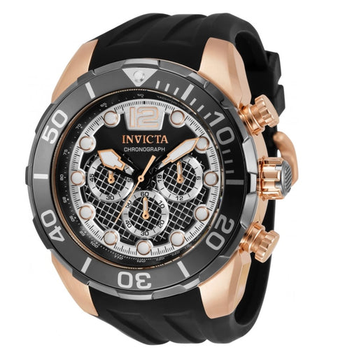 Invicta Pro Diver Men's 50mm Twisted Metal Rose Gold Chronograph Watch 33822-Klawk Watches