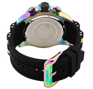 Invicta Pro Diver Mens 52mm Tinted Crystal Carbon Fiber Dial Rainbow Watch 33835-Klawk Watches
