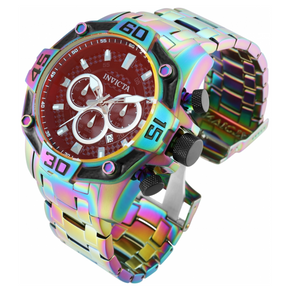 Invicta Pro Diver Mens 52mm Carbon Fiber Dial Tinted Crystal Rainbow Watch 33849-Klawk Watches