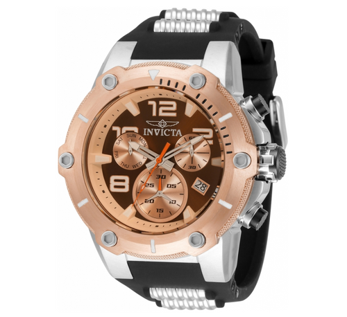Invicta Speedway Viper Men's 52mm Rose Gold Brown Swiss Chronograph Watch 34016-Klawk Watches