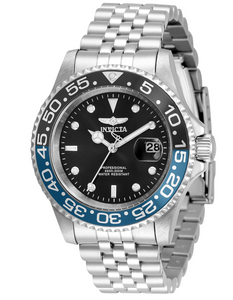 Invicta Pro Diver Men's 40mm 200M Black & Blue Stainless Quartz Watch 34104 Rare-Klawk Watches