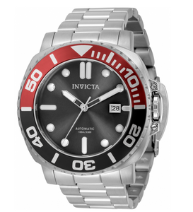 Invicta Pro Diver Automatic Men's 48mm Black / Red Stainless Watch 34314 Rare-Klawk Watches