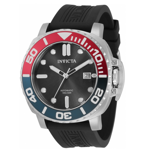 Invicta Pro Diver Automatic Men's 48mm Black Dial Pepsi Bezel Watch 34317-Klawk Watches