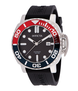 Invicta Pro Diver Automatic Men's 48mm Black Dial Pepsi Bezel Watch 34317-Klawk Watches