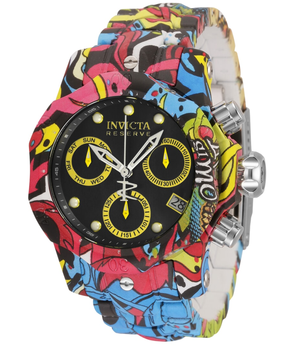 Invicta Reserve Venom Lady 41mm Hydroplated Swiss Chronograph Watch 34487-Klawk Watches