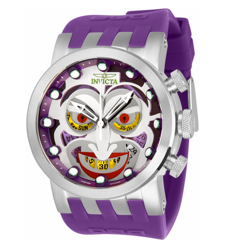 Invicta DC Comics Joker Men's 46mm Limited Edition Swiss Chronograph Watch 34610-Klawk Watches