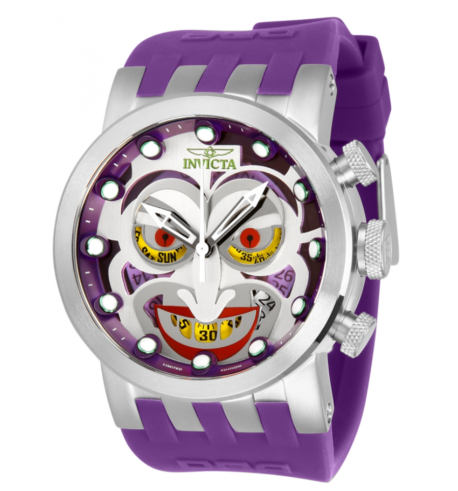 Invicta DC Comics Joker Men's 46mm Limited Edition Swiss Chronograph Watch 34610-Klawk Watches
