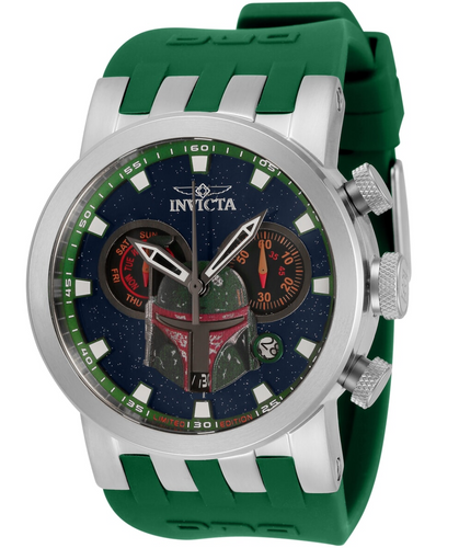 Invicta Star Wars Boba Fett Men's 46mm Limited Ed Swiss Chronograph Watch 34686-Klawk Watches