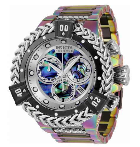 Invicta Reserve Hercules Men's 53mm Abalone Rainbow Swiss Chrono Watch 34724-Klawk Watches
