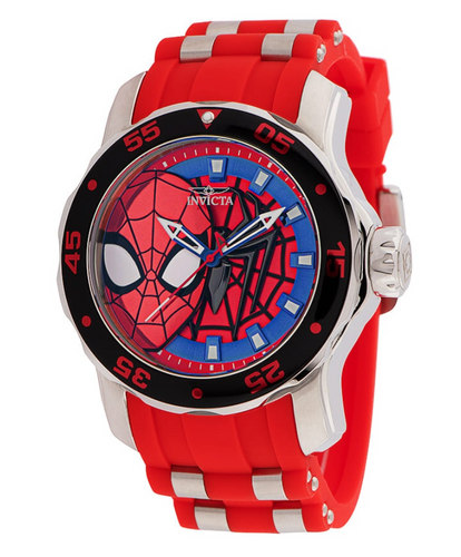 Invicta Marvel Spiderman Men's 48mm Limited Edition Red Quartz Watch 34742-Klawk Watches