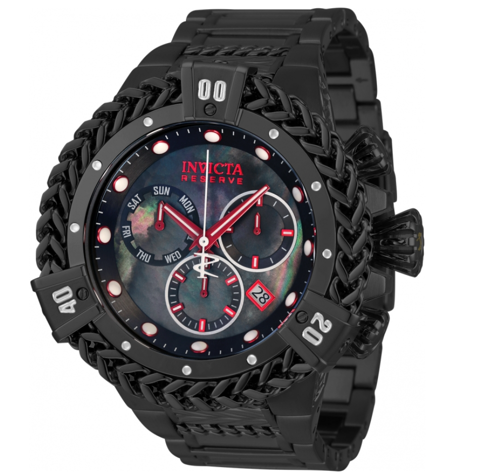 Invicta Reserve Hercules Men s 56mm Black MOP Swiss Chronograph