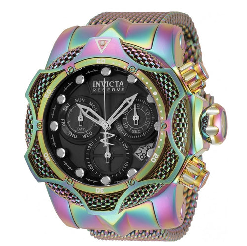 Invicta Reserve Venom Rainbow Iridescent Mens 52mm Mesh Swiss Chrono Watch 35052-Klawk Watches