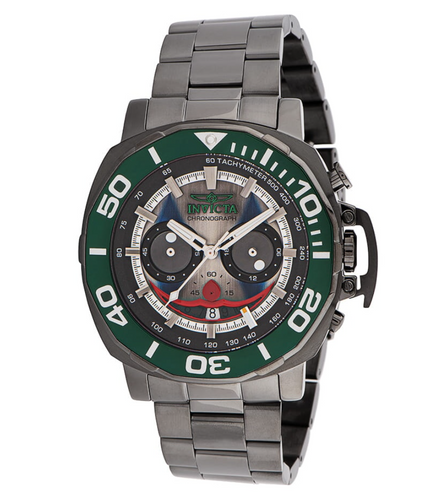 Invicta DC Comics Men's 48mm Joker Limited Edition Gunmetal Chrono Watch 35074-Klawk Watches