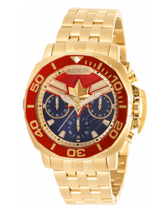 Invicta Marvel Women's 38mm Captain Marvel Limited Ed Chronograph Watch 35099-Klawk Watches