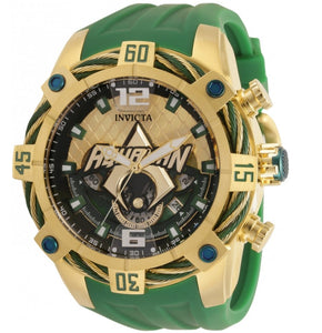 Invicta DC Comics Aquaman Men's 52mm Limited Edition Gold Chrono Watch 35120-Klawk Watches