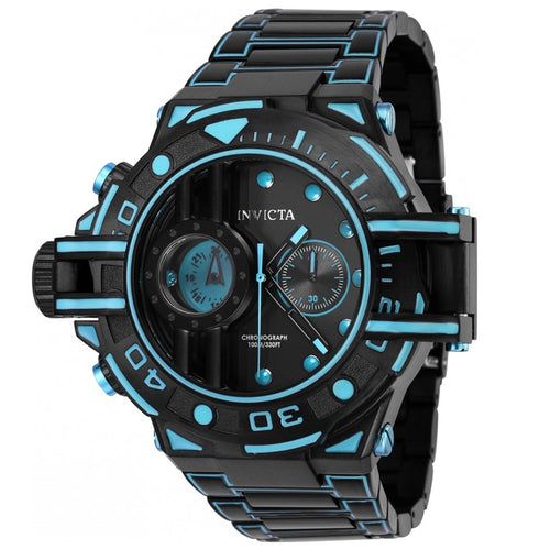 Invicta Coalition Forces LUME Tactical Men's 54mm LARGE Blue Chrono Watch 35215-Klawk Watches