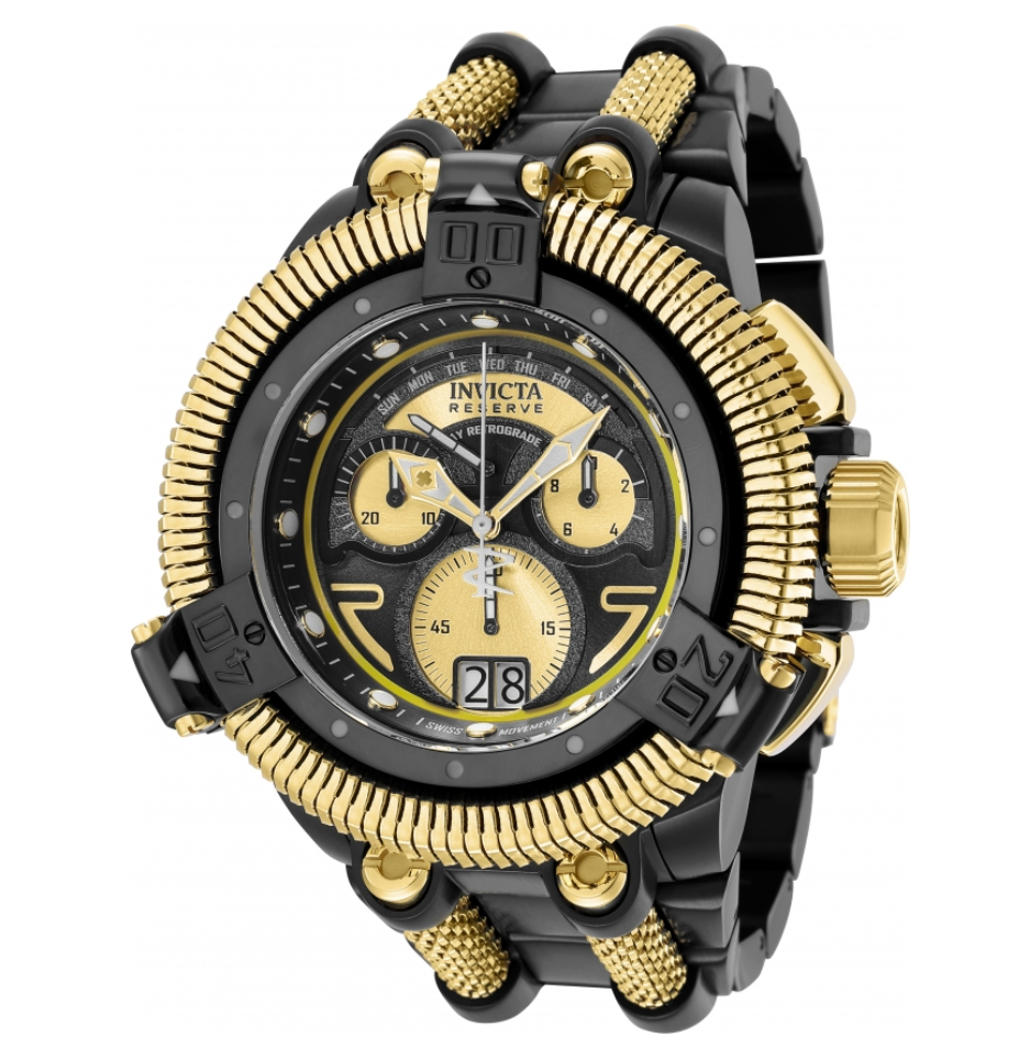 Invicta King Python Men's 50mm Ronda Swiss Retrograde Day Chrono Watch 35223-Klawk Watches