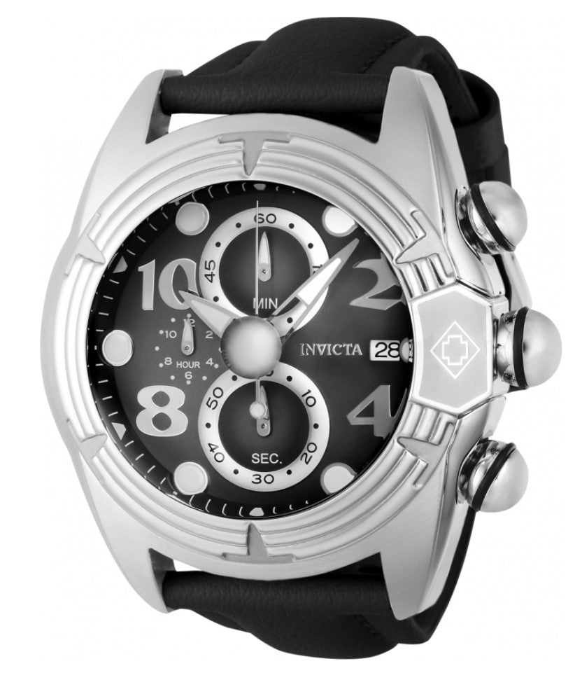 Invicta Lupah Diver Men's 52mm Black Silver Fly-Back Chronograph Watch 35255-Klawk Watches