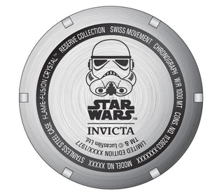 Invicta Star Wars Stormtrooper Men's 52mm Limited Ed Swiss Chrono Watch 35360-Klawk Watches